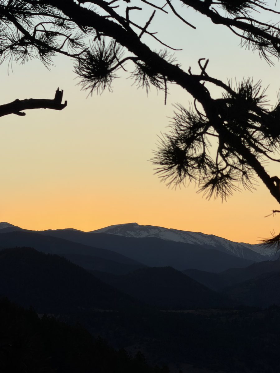 Last light on the Front Range — Rocky Mountain, Colorado