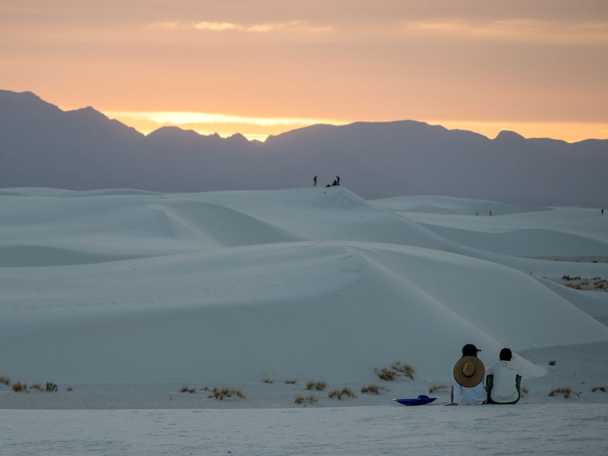 Waiting out the sunset — White Sands, New Mexico