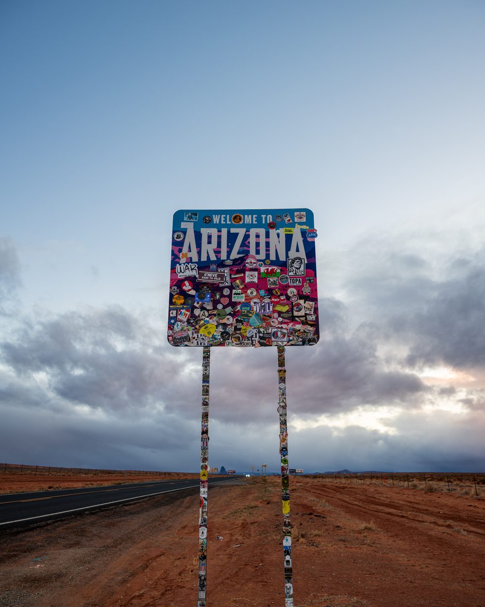Crossing the state line at first light — The Colorado Plateau, Utah & Arizona